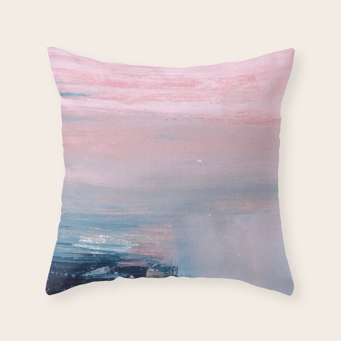 Blush Chic 3 Throw Pillow Gallery Image 1