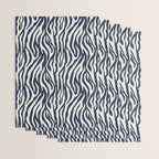 Zebra Stripes In Midnight Blue Wrapping Paper Gallery Image 3
