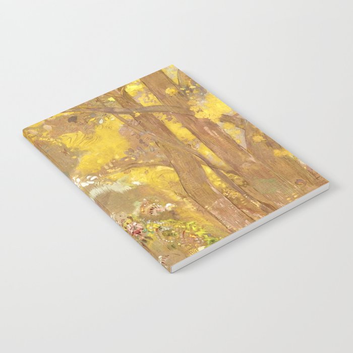 Odilon Redon "Trees on a yellow Background" Notebook Gallery Image 1