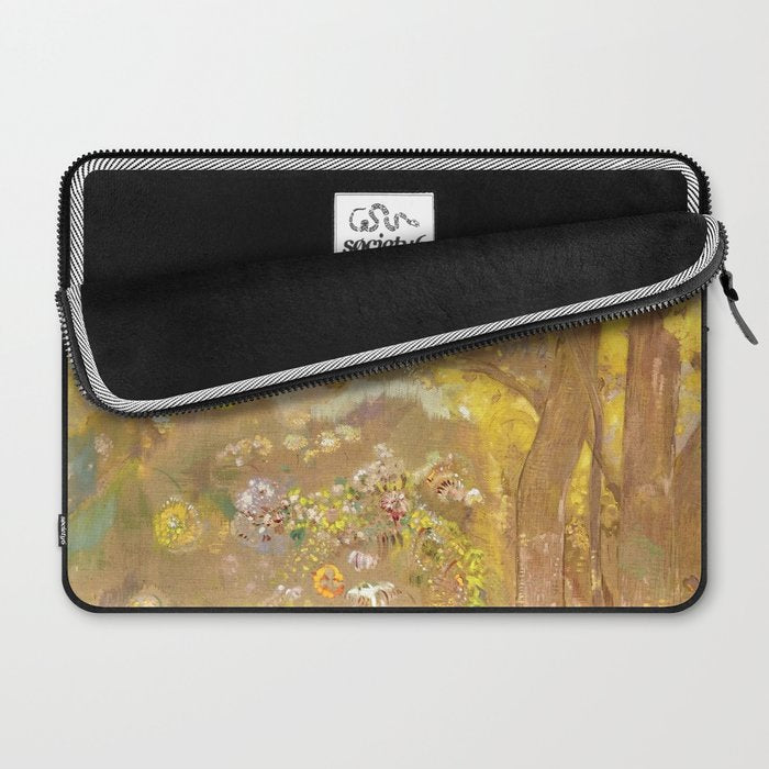 Odilon Redon "Trees on a yellow Background" Laptop Sleeve Gallery Image 2