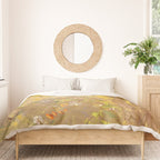 Odilon Redon "Trees on a yellow Background" Duvet Cover Gallery Image 3