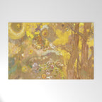 Odilon Redon "Trees on a yellow Background" Welcome Mat Gallery Image 1