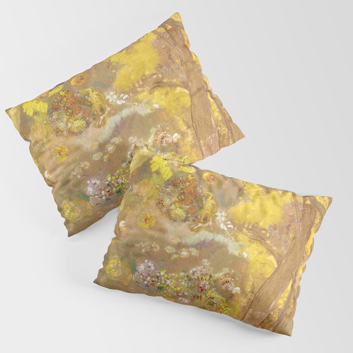 Odilon Redon "Trees on a yellow Background" Pillow Sham Gallery Image 3