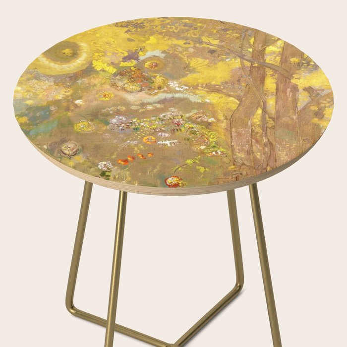 Odilon Redon "Trees on a yellow Background" Side Table Gallery Image 2