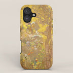 Odilon Redon "Trees on a yellow Background" iPhone Case Gallery Image 1