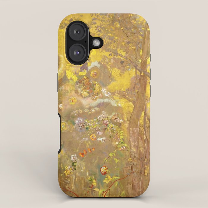 Odilon Redon "Trees on a yellow Background" iPhone Case Gallery Image 1