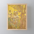 Odilon Redon "Trees on a yellow Background" Mini Art Print Gallery Image 1