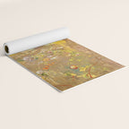 Odilon Redon "Trees on a yellow Background" Yoga Mat Gallery Image 2
