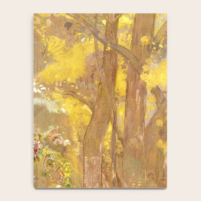Odilon Redon "Trees on a yellow Background" Notebook Gallery Image 4