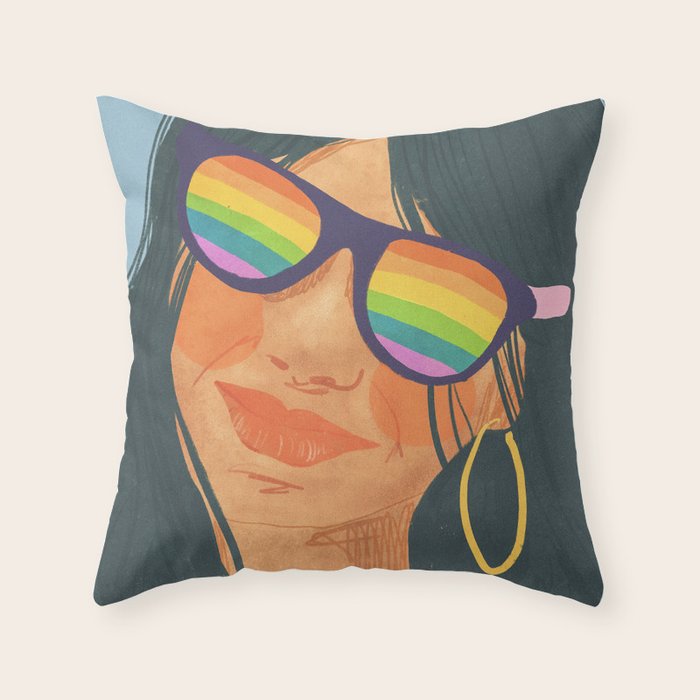 Happy Pride Throw Pillow Gallery Image 1