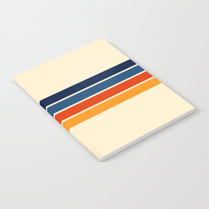 Mitsunari - Classic Retro Stripes Notebook Gallery Image 2