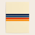 Mitsunari - Classic Retro Stripes Poster Gallery Image 4