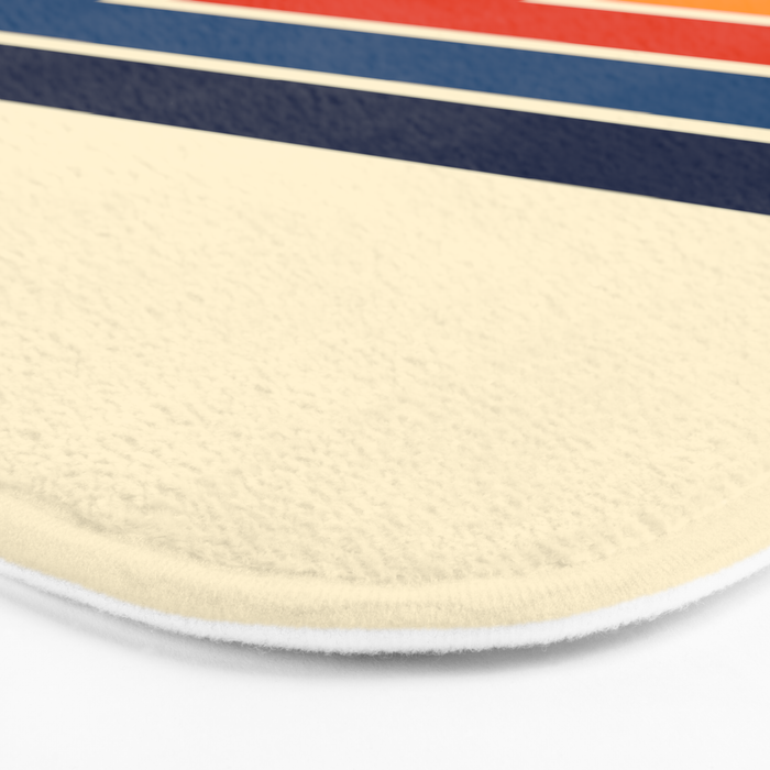 Mitsunari - Classic Retro Stripes Bath Mat Gallery Image 3