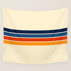 Mitsunari - Classic Retro Stripes Wall Tapestry Gallery Image 4