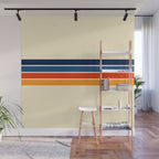 Mitsunari - Classic Retro Stripes Wall Mural Gallery Image 1