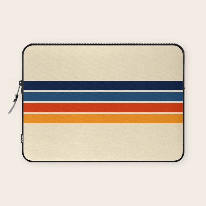 Mitsunari - Classic Retro Stripes Laptop Sleeve Gallery Image 1