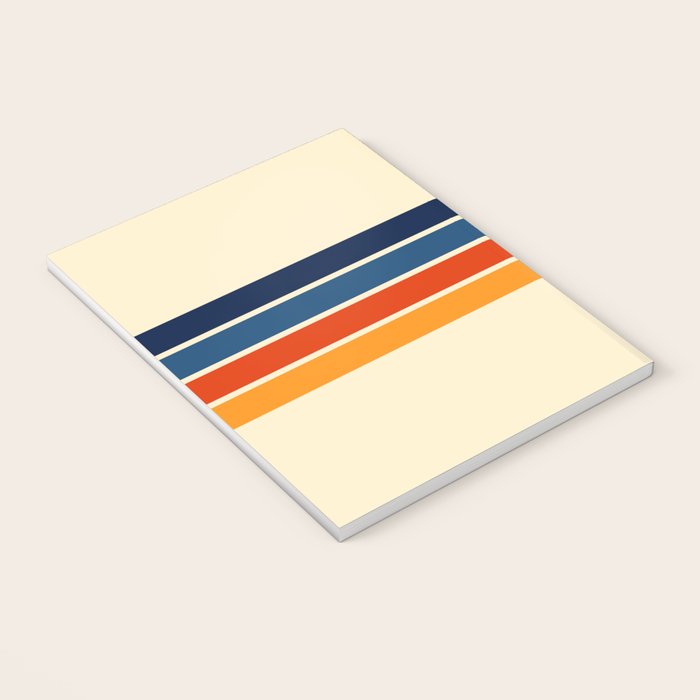 Mitsunari - Classic Retro Stripes Notebook Gallery Image 3