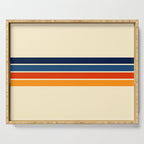 Mitsunari - Classic Retro Stripes Serving Tray Gallery Image 1