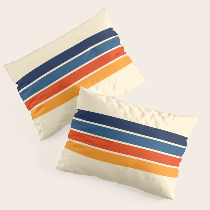 Mitsunari - Classic Retro Stripes Pillow Sham Gallery Image 1