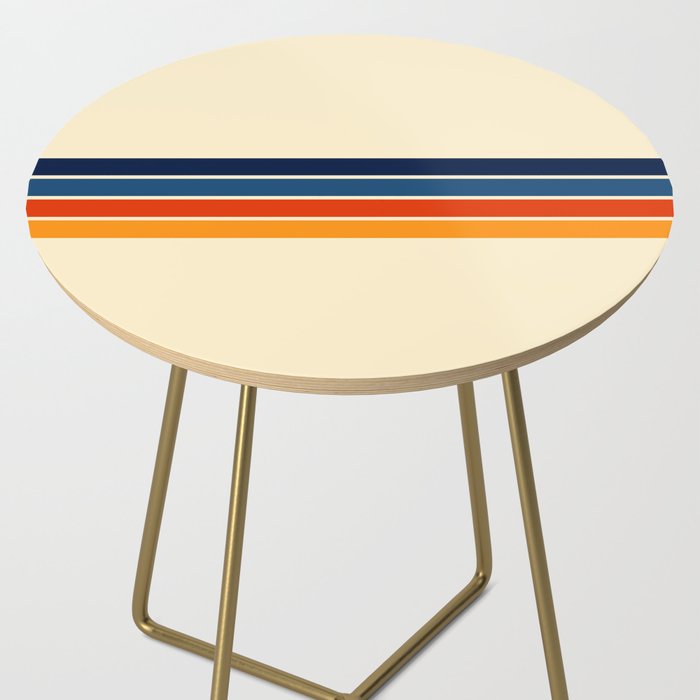 Mitsunari - Classic Retro Stripes Side Table Gallery Image 2