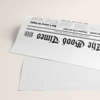 The Good Times Vol. 1, No. 1 / Newspaper with only good news Wrapping Paper Gallery Image 2
