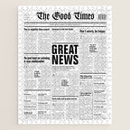 The Good Times Vol. 1, No. 1 / Newspaper with only good news Jigsaw Puzzle Gallery Image 1