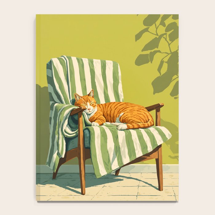 Sleeping Ginger Cat Sunshine Notebook Gallery Image 4