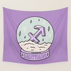 Sagittarius Snow Globe Wall Tapestry Gallery Image 4