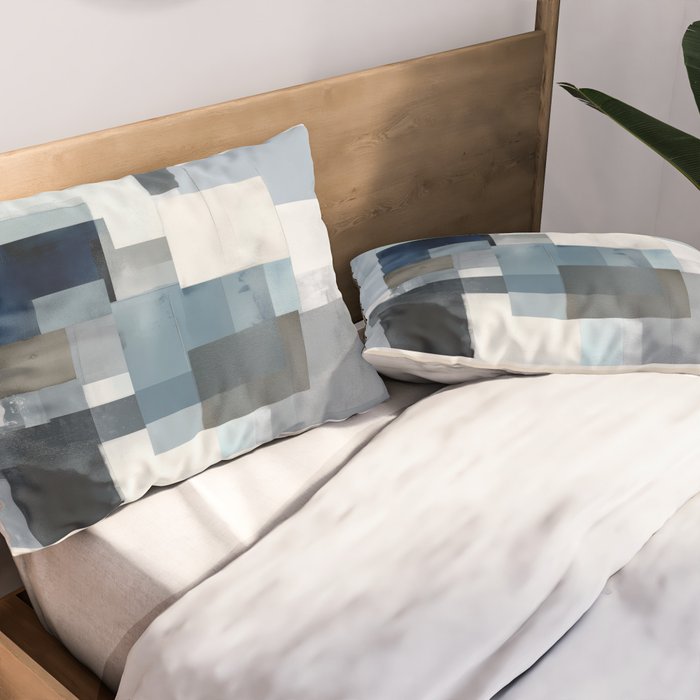 Soft Blue Forms II Pillow Sham Gallery Image 2