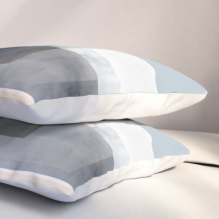 Soft Blue Forms II Pillow Sham Gallery Image 3