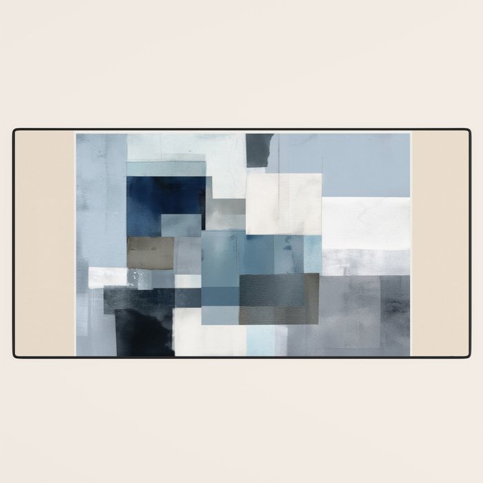 Soft Blue Forms II Desk Mat Gallery Image 3