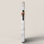 Mother of Pearl, Exotic Tiles Photography, Neutral Minimal Geometrical Graphic Design iPhone Case Gallery Image 2
