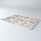 Mother of Pearl, Exotic Tiles Photography, Neutral Minimal Geometrical Graphic Design Rug Gallery Image 3