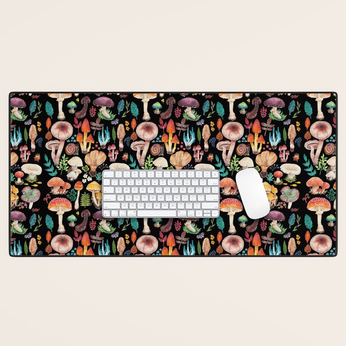 Mushroom heart Desk Mat Gallery Image 1