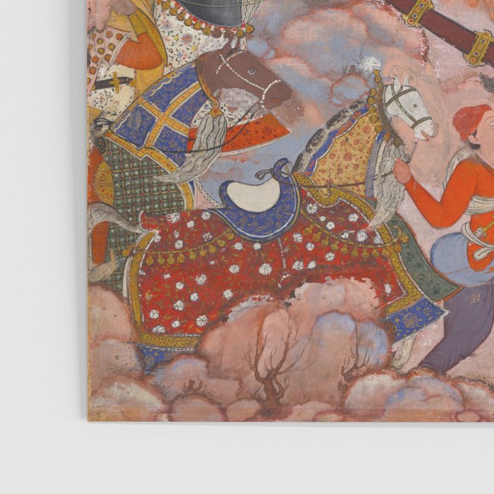Antique Persian Art Battle Scene Poster Gallery Image 3