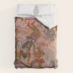 Antique Persian Art Battle Scene Comforter Gallery Image 6