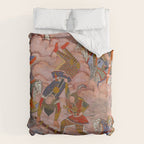 Antique Persian Art Battle Scene Duvet Cover Gallery Image 6