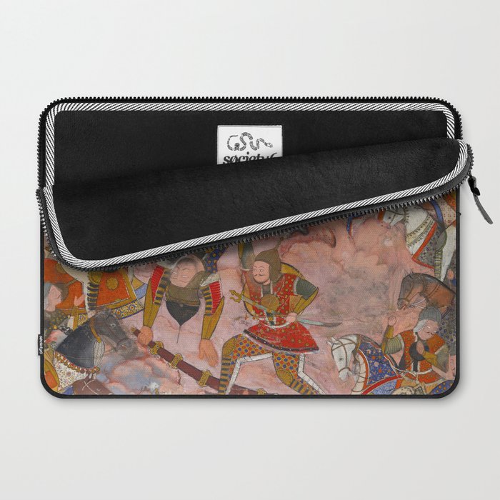 Antique Persian Art Battle Scene Laptop Sleeve Gallery Image 2