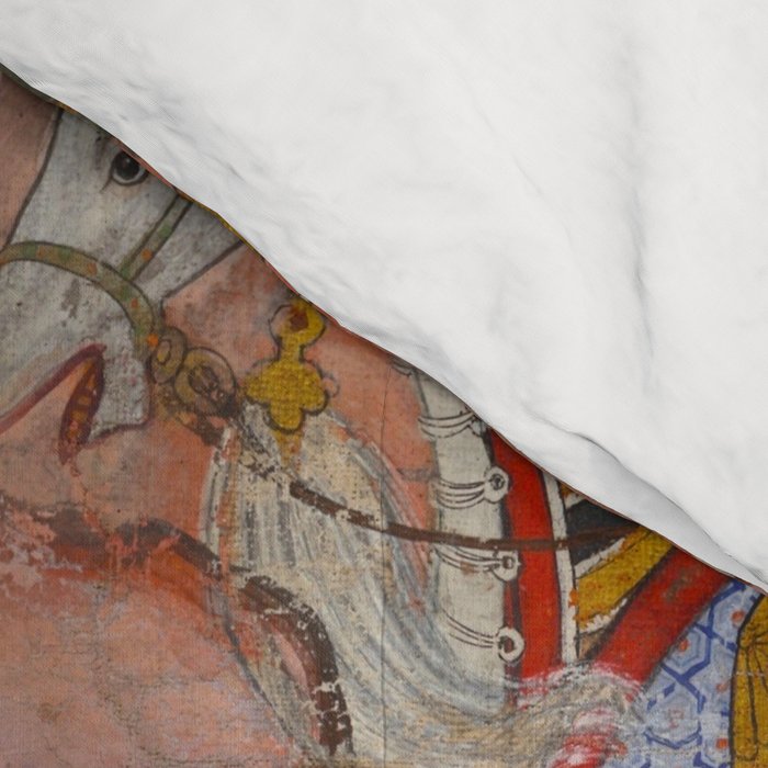 Antique Persian Art Battle Scene Comforter Gallery Image 4