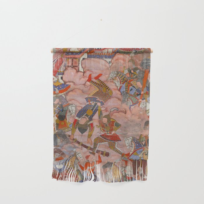 Antique Persian Art Battle Scene Wall Hanging Gallery Image 1