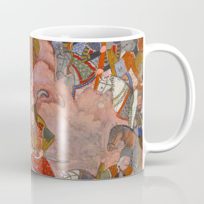 Antique Persian Art Battle Scene Coffee Mug Gallery Image 1