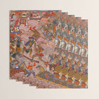 Antique Persian Art Battle Scene Wrapping Paper Gallery Image 3