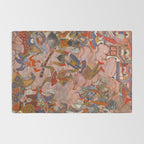 Antique Persian Art Battle Scene Rug Gallery Image 2