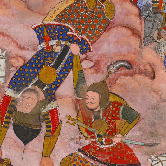 Antique Persian Art Battle Scene Coffee Mug Gallery Image 2