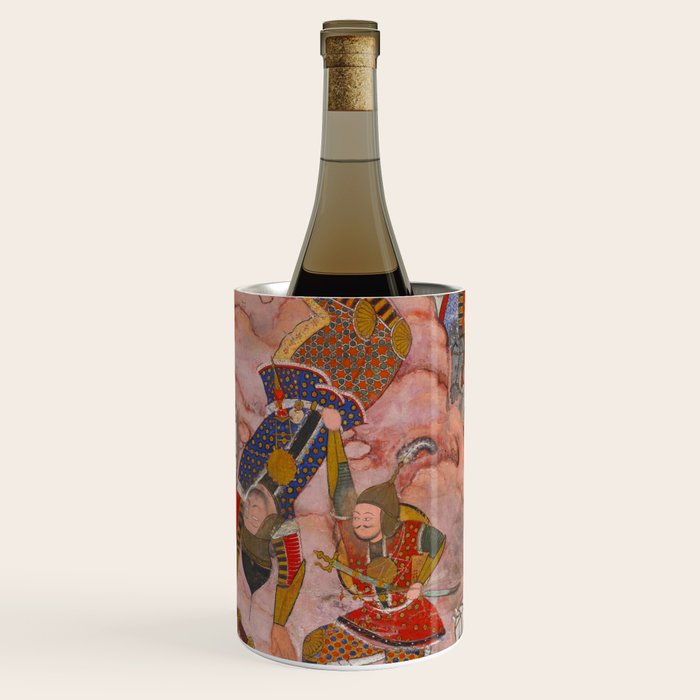Antique Persian Art Battle Scene Wine Chiller Gallery Image 1