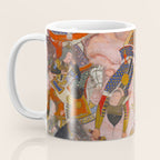 Antique Persian Art Battle Scene Coffee Mug Gallery Image 3