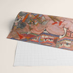Antique Persian Art Battle Scene Wrapping Paper Gallery Image 2