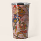 Antique Persian Art Battle Scene Travel Mug Gallery Image 1