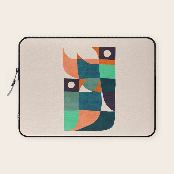 Two birds dancing Laptop Sleeve Gallery Image 1
