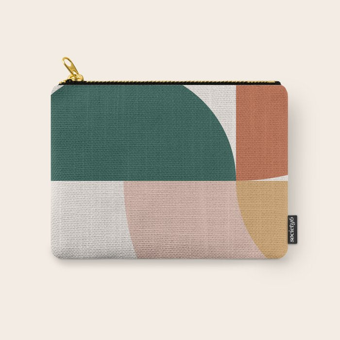 Abstract Geometric 12 Carry All Pouch Gallery Image 1